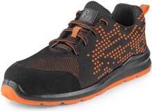 Obuv polobotka ISLAND CRES S1, s ocel.�p., �erno-oran�ov�