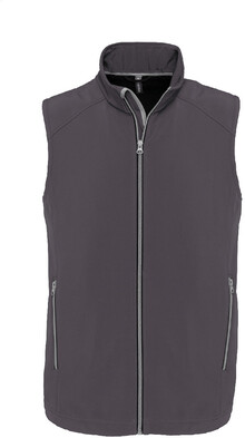 2vrstv� softshellov� zateplen� vesta KA423, tmav� �ed�