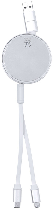 USB nabíjecí kabel Ralospic, stříbrná
