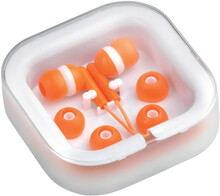 Sluchátka Clarin, bílá, oranžová