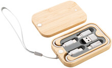 Sada USB nabíjecích kabelů Cabsly, přírodní
