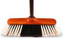 SMETÁK Mr.BROOM 28 cm s černou tvrzenou tyčí 130 cm HZ