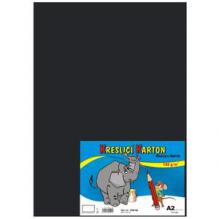 KRESLÍCÍ KARTON A2/180g/10 listů, černý