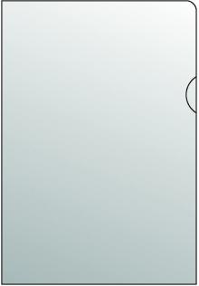 Obal L Karton PP A4, palcov vsek, leskl, 140 mic, ir