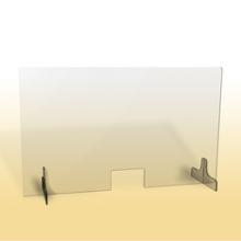 Ochranná clona plexi 8 mm OC 1500 V, š 1500 * v 900 mm, otvor š 260 * v 150 mm