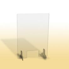 Ochranná clona plexi 8 mm OC 650 V, š 650 * v 900 mm, otvor š 260 * v 150 mm