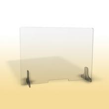 Ochranná clona plexi 8 mm OC 900 M, š 900 * v 900 mm, otvor š 260 * v 30 mm