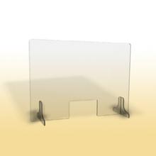 Ochranná clona plexi 8 mm OC 900 V, š 900 * v 900 mm, otvor š 260 * v 150 mm