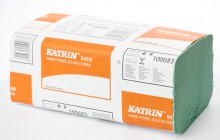 PAPÍROVÝ RUČNÍK KATRIN Z-Z 1vrstvý, zelený/modrý 100683