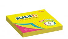 Samolepic bloek Stick'n by Hopax ALTERNATE, 76 x 76 mm, neon mix, 100 lstk