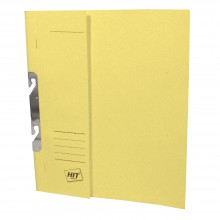 Desky - rychlovazač Hit Office A4, závěsný, půlený, žlutý