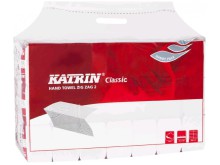 PAPÍROVÝ RUČNÍK KATRIN Z-Z bílý 2vrstvý 65944