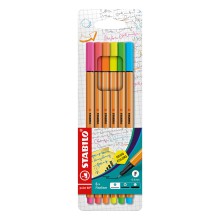 LINER STABILO POINT neon 88/6ks sada