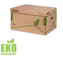 Konetejner archivační Esselte, 43,9 x 24,2 x 34 cm, s víkem, přírodně hnědá