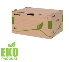 Konetejner archivační Esselte, 43,9 x 25,9 x 34 cm, otvárání zpředu, přírodně hnědá