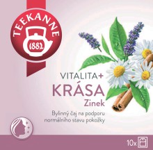 Čaj Teekanne bylinný, Vitalita+ krása