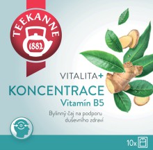 Čaj Teekanne bylinný, Vitalita+ koncentrace