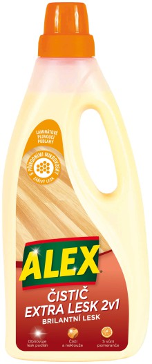 Čistící prostředek na podlahy Alex 2v1, pomeranč, 750 ml