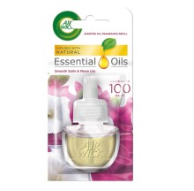 Nhradn npl ve spreji Air Wick Elektric, jemn satn & msin lilie, 19 ml