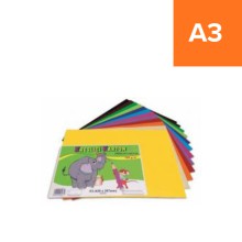 Kreslic� karton Stepa A3, 180g/m2, mix 12 barev, 60 list�