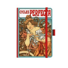 Z�pisn�k Premium Alfons Mucha A5, te�kovan�, �erven�