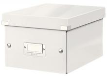 Krabice Esselte Click&Store A5, 21,6 × 28,2 × 16 cm, velikost S, bílá