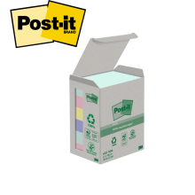 Samolep�c� blo�ek 3M Post-it, recyklovan�, r�zn� druhy