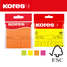 Samolep�c� blo�ek KORES neon, r�zn� druhy