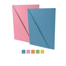 Desky mapa Hit Office Classic A4, s rohem, r�zn� barvy